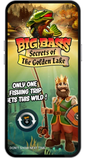 Intro screen with king and game logo